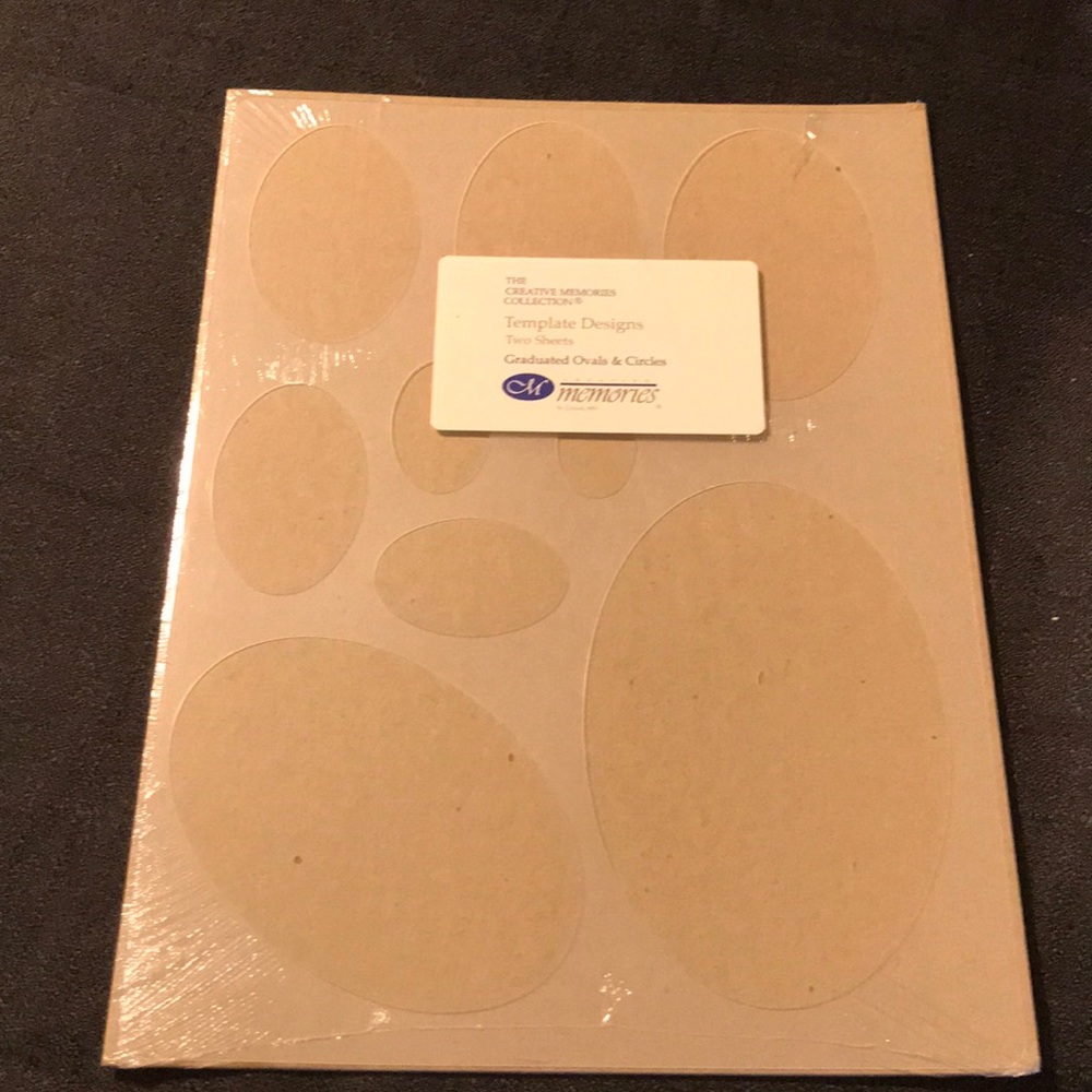 Creative memories ovals circles stencils
